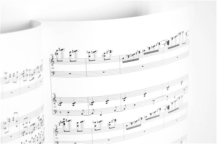 piano sheet music photography